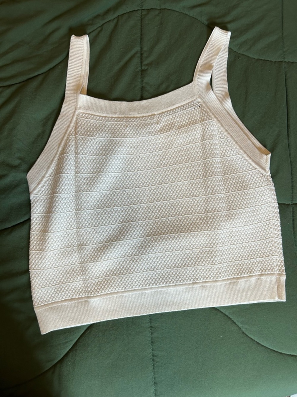 Banana Republic Cream Textured Knit Sweater